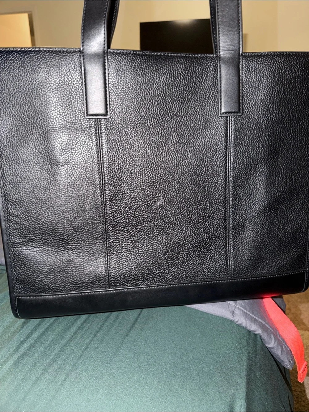 Michael Kors Black Pebbled Leather Men's Tote